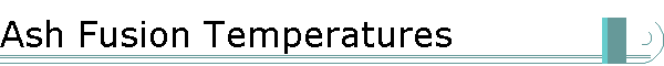 Ash Fusion Temperatures
