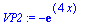 VP2 := -exp(4*x)