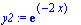 y2 := exp(-2*x)