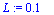 L := .1