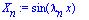 X[n] := sin(lambda[n]*x)