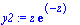 y2 := z*exp(-z)
