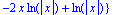 p := {-2*x-2*x*ln(abs(x))+ln(abs(x)), 2*x-x*ln(abs(x))+ln(abs(x)), x+x*ln(abs(x))+ln(abs(x)), 2*x-2*x*ln(abs(x))+ln(abs(x)), -2*x-x*ln(abs(x))+ln(abs(x)), -2*x+ln(abs(x)), -x+ln(abs(x)), x+ln(abs(x)), ...